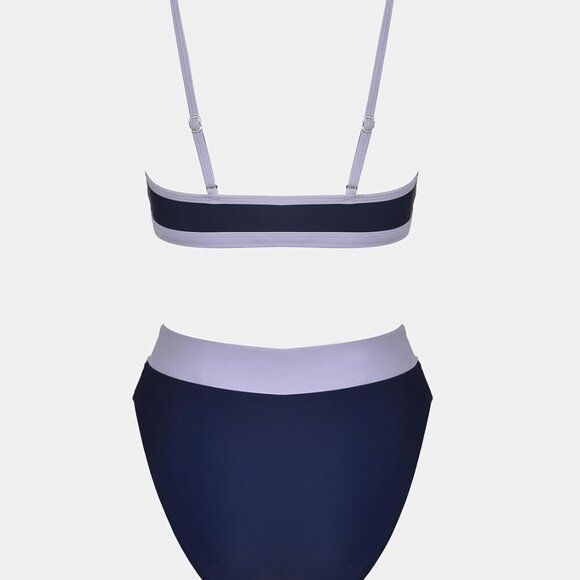 Brand New Bikini Set for Women Large Purple Blue V Cut Swimwear - Picture 6 of 6
